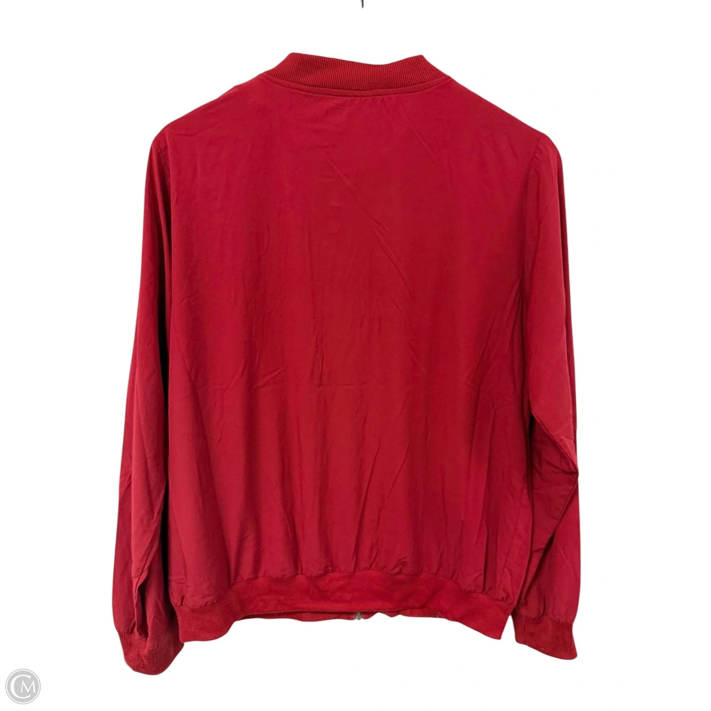 Jacket Shirt By Allegra K In Red, Size: L