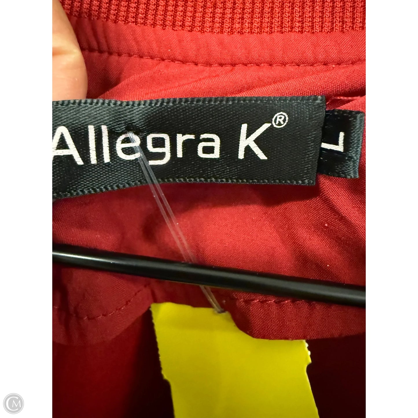 Jacket Shirt By Allegra K In Red, Size: L