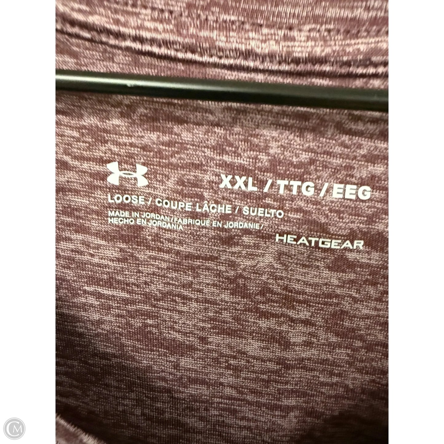 Athletic Top Short Sleeve By Under Armour In Purple, Size: Xxl