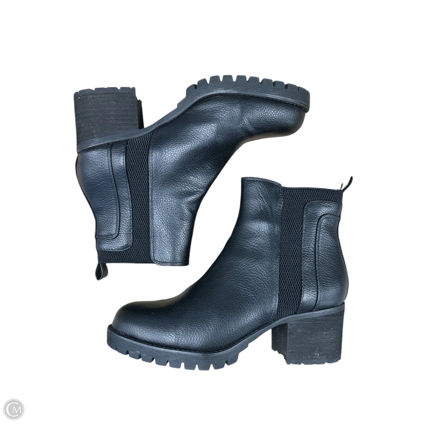 Boots Ankle Heels By Mia In Black, Size: 8.5