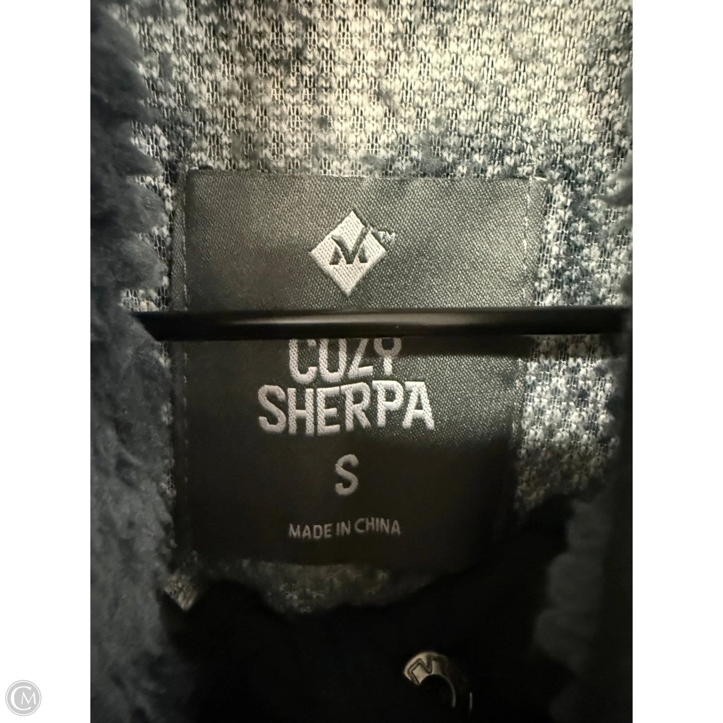 Jacket Faux Fur & Sherpa By Members Mark In Black & Grey, Size: S