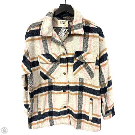 Jacket Shirt By Clothes Mentor In Plaid Pattern, Size: S