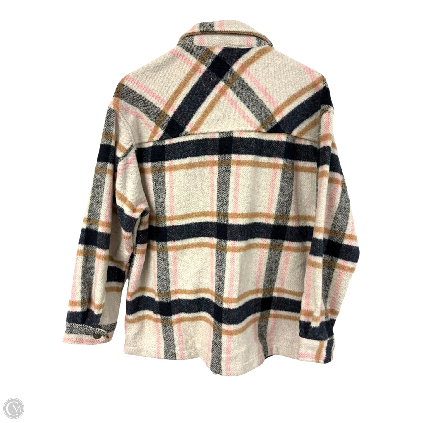Jacket Shirt By Clothes Mentor In Plaid Pattern, Size: S