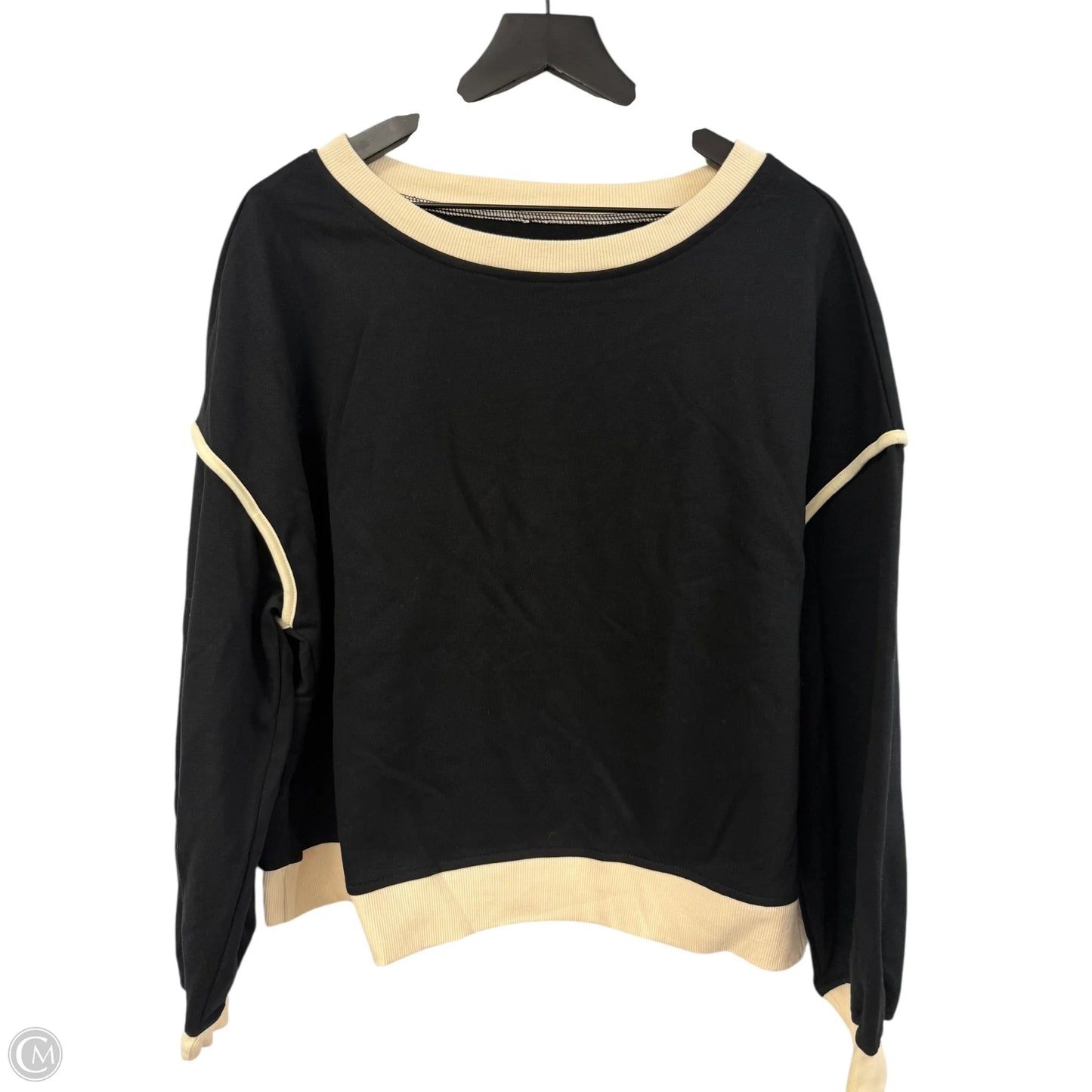 Top Long Sleeve By Clothes Mentor In Black, Size: L