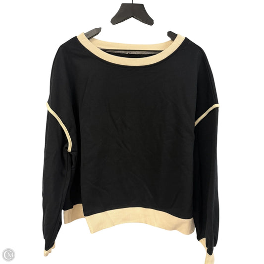 Top Long Sleeve By Clothes Mentor In Black, Size: L