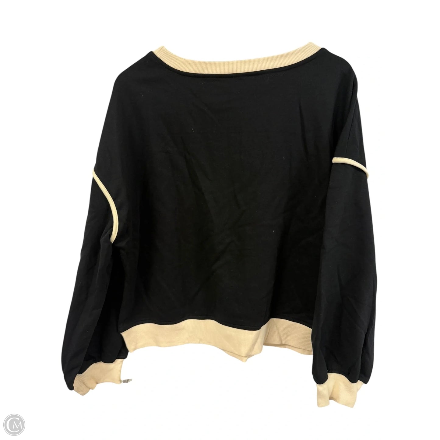 Top Long Sleeve By Clothes Mentor In Black, Size: L