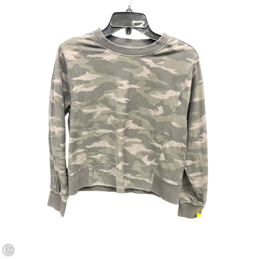 Athletic Sweatshirt Crewneck By Athleta In Camouflage Print, Size: S