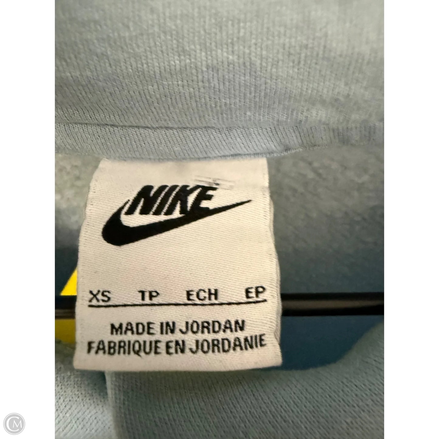 Athletic Sweatshirt Hoodie By Nike In Blue, Size: Xs