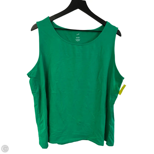 Top Sleeveless Basic By J. Jill In Green, Size: Xl