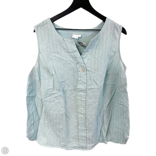 Top Sleeveless By J. Jill In Blue, Size: Xl