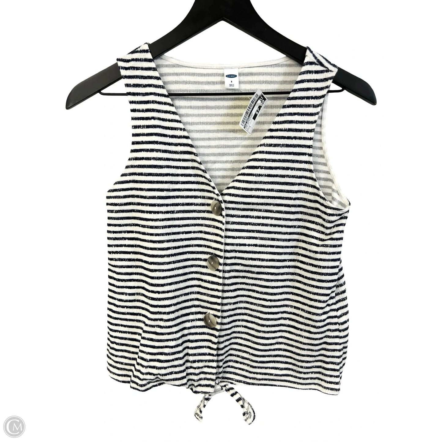 Top Sleeveless By Old Navy In Striped Pattern, Size: S