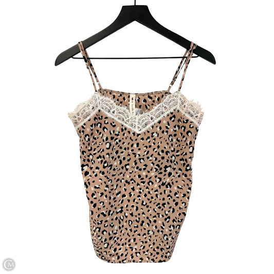 Top Sleeveless By Vanilla Bay In Animal Print, Size: S