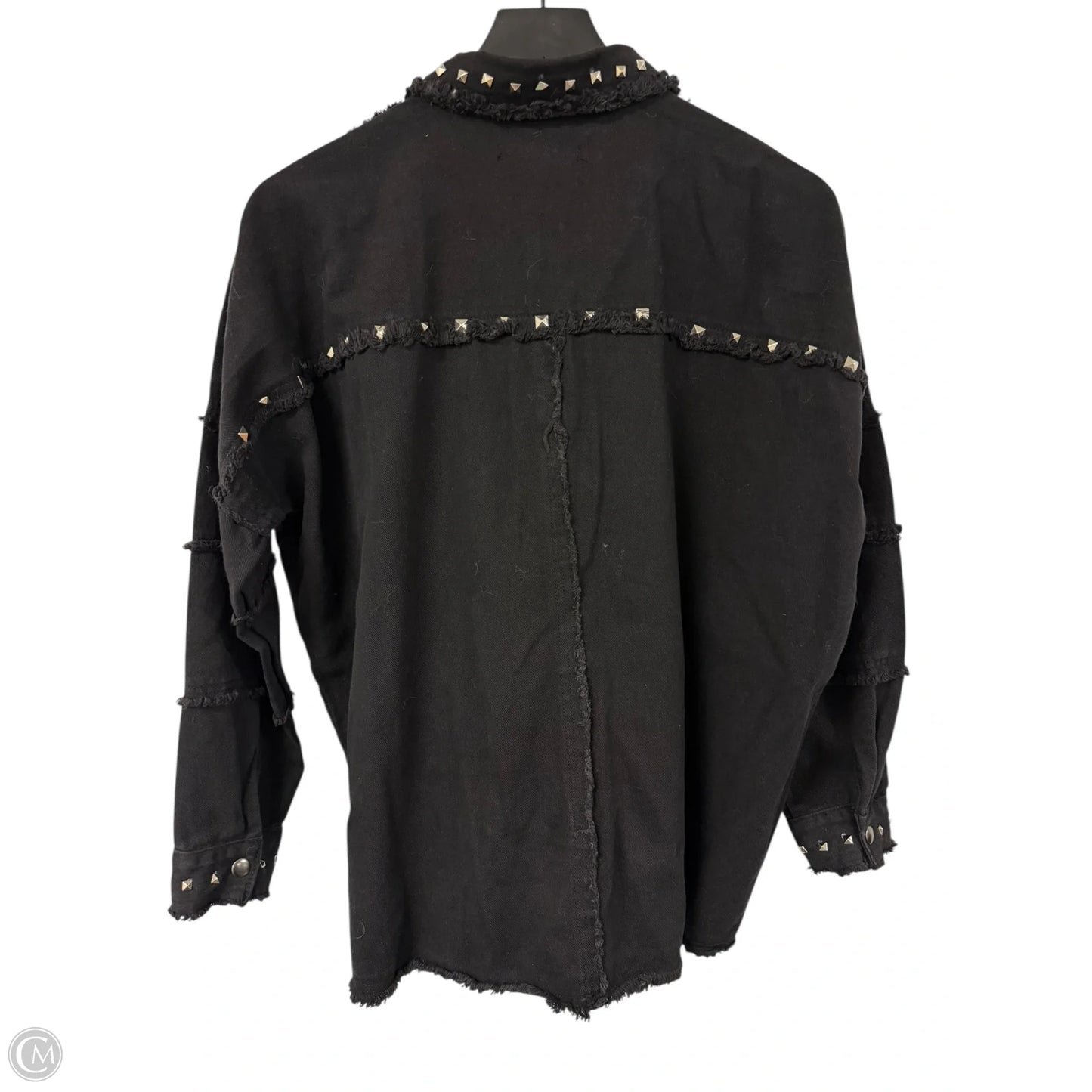 Jacket Denim By Cmc In Black Denim, Size: S