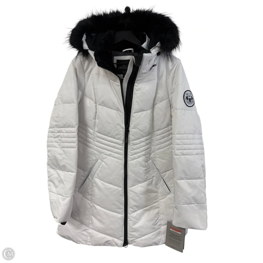 Coat Parka By Cmb In White, Size: S