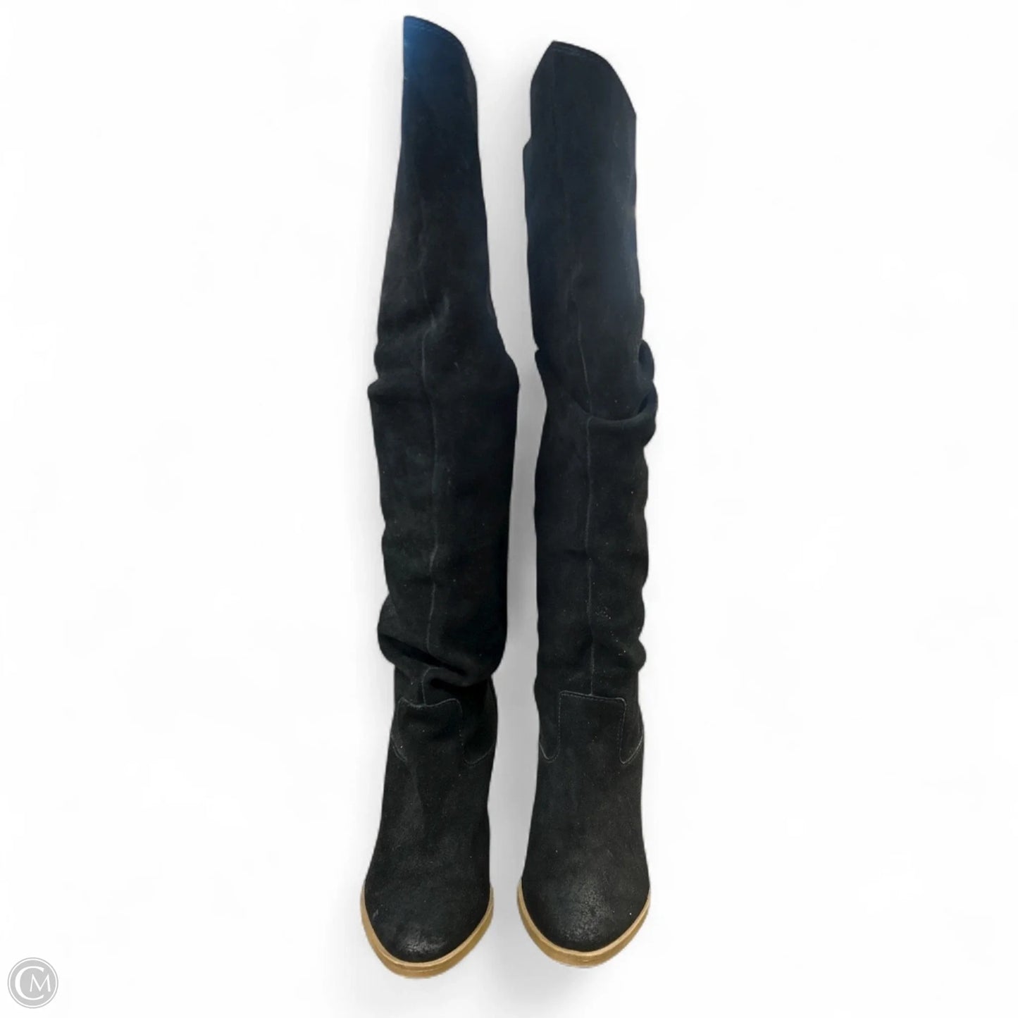 Boots Knee Heels By Steve Madden In Black, Size: 7