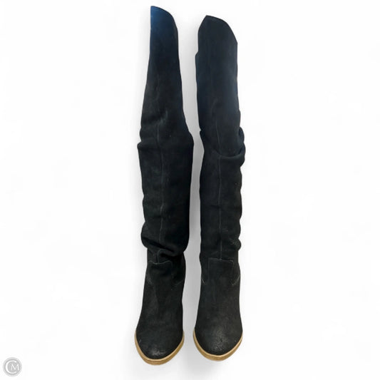 Boots Knee Heels By Steve Madden In Black, Size: 7