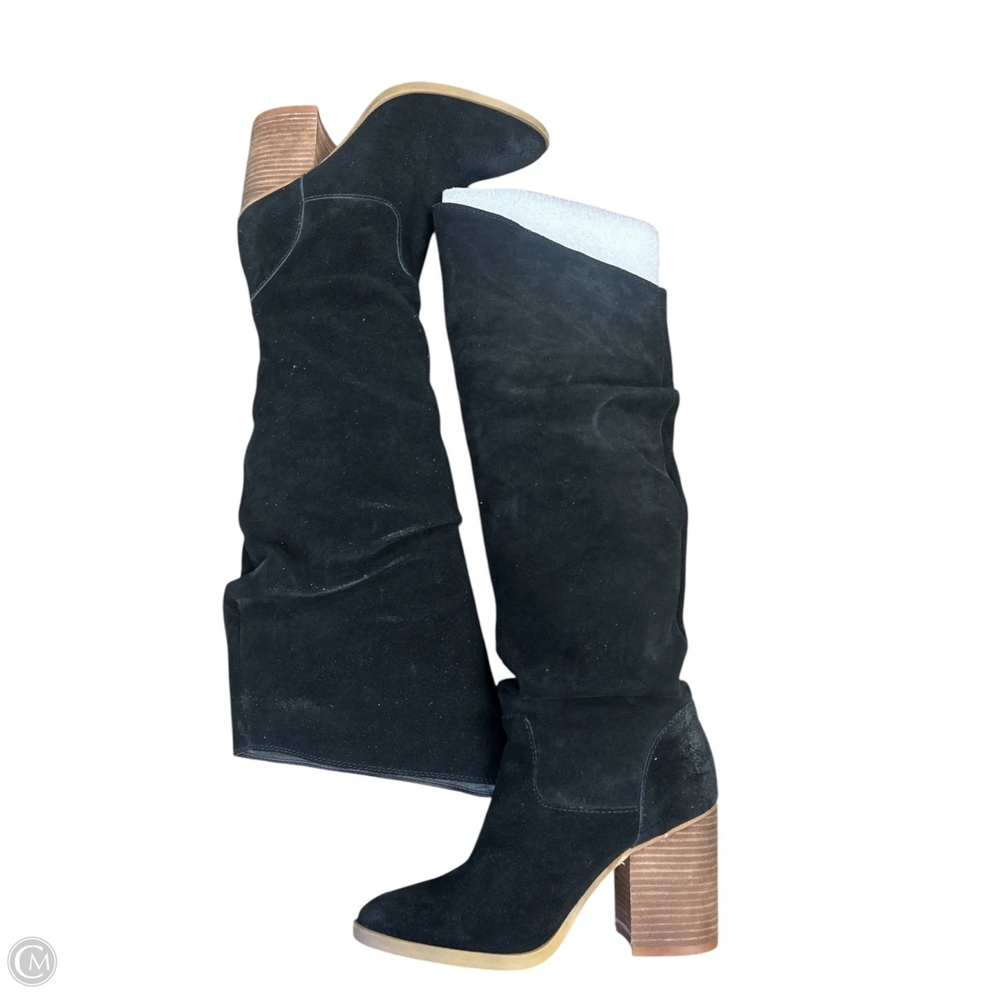 Boots Knee Heels By Steve Madden In Black, Size: 7