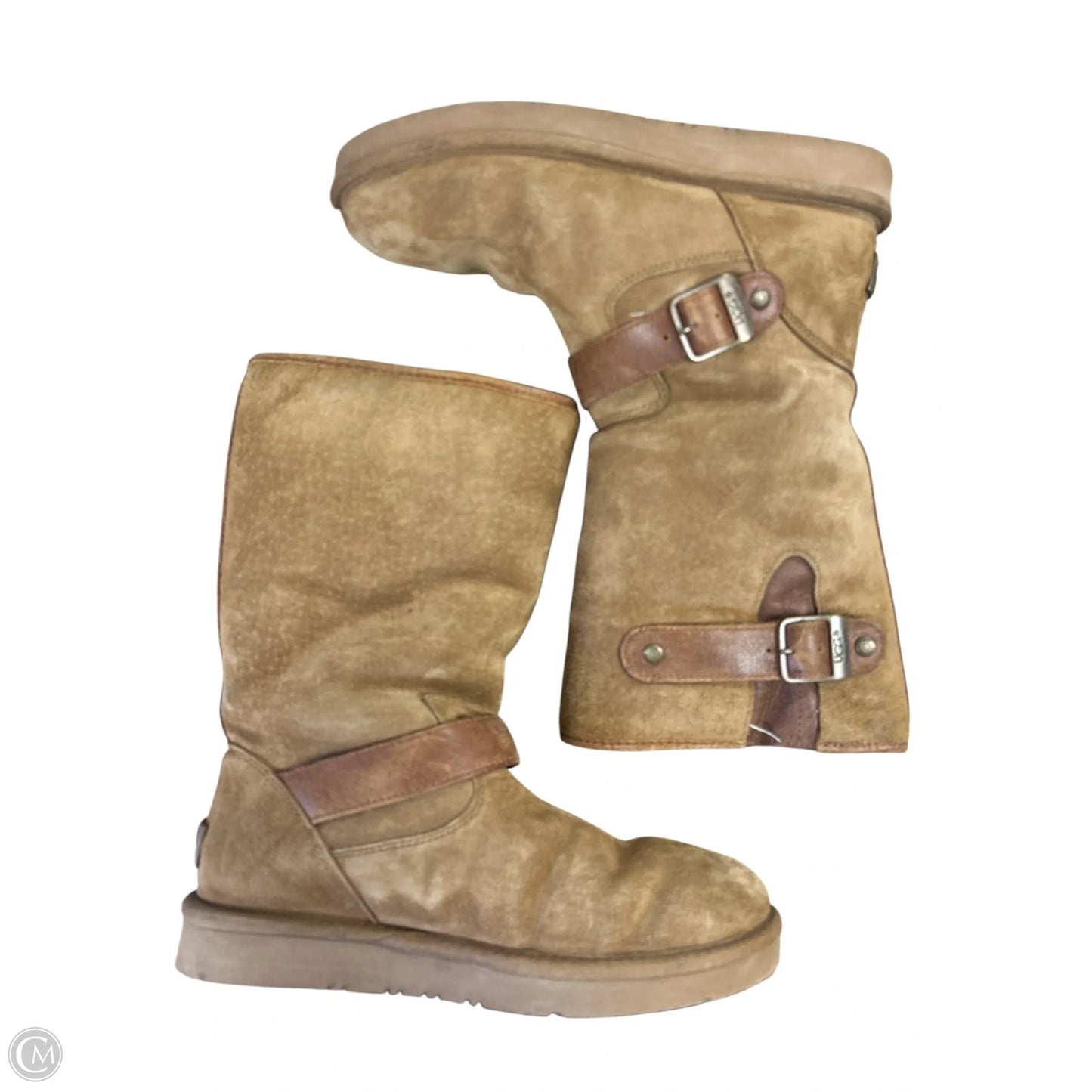 Boots Designer By Ugg In Brown, Size: 7