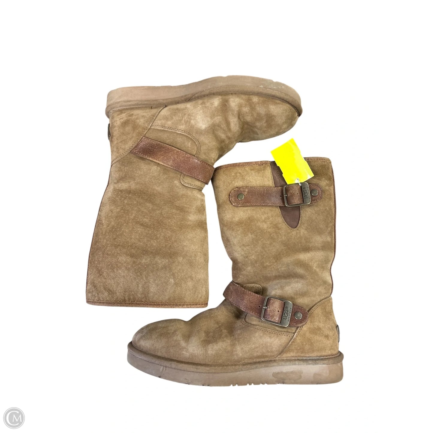 Boots Designer By Ugg In Brown, Size: 7