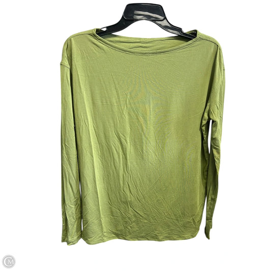 Athletic Top Long Sleeve Crewneck By Lululemon In Green, Size: 4