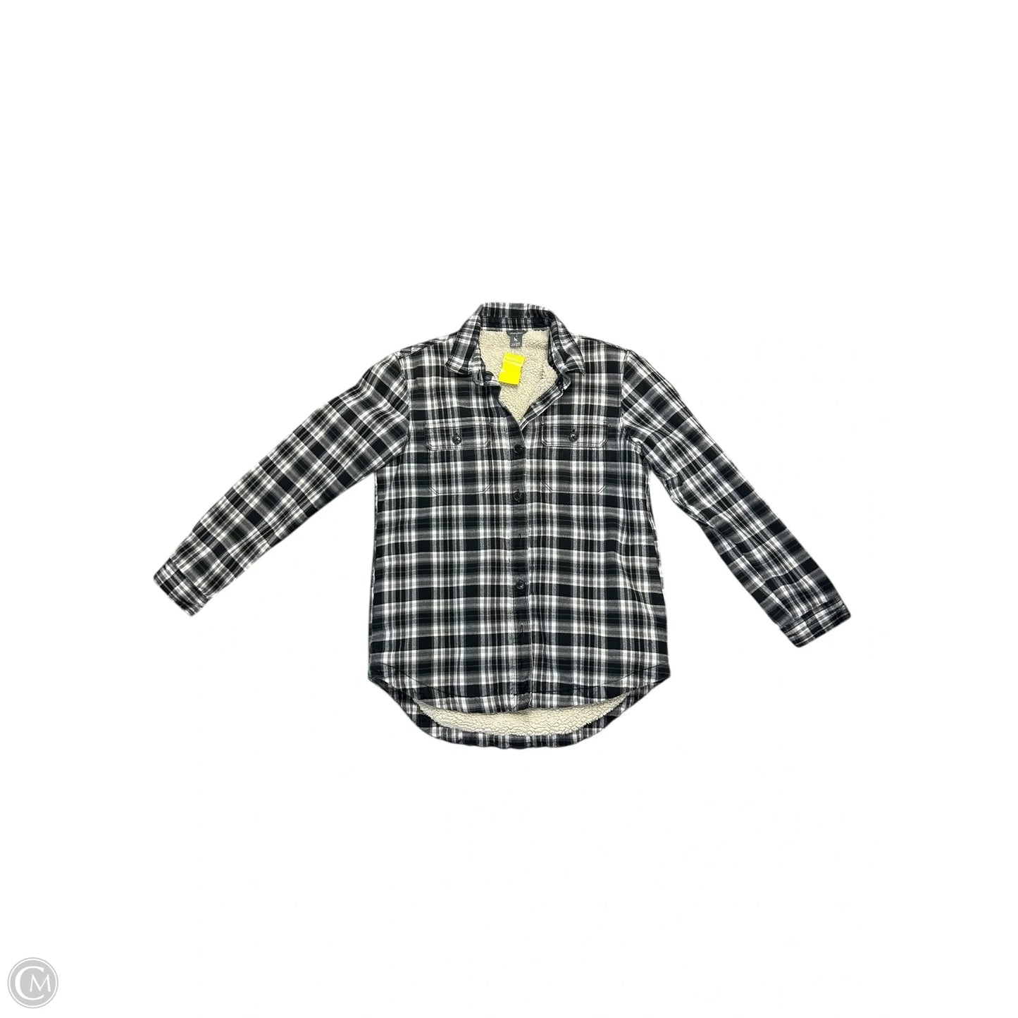 Jacket Shirt By Eddie Bauer In Plaid Pattern, Size: Xs