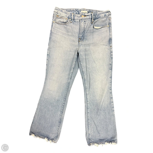 Jeans Straight By Good American In Blue Denim, Size: 8