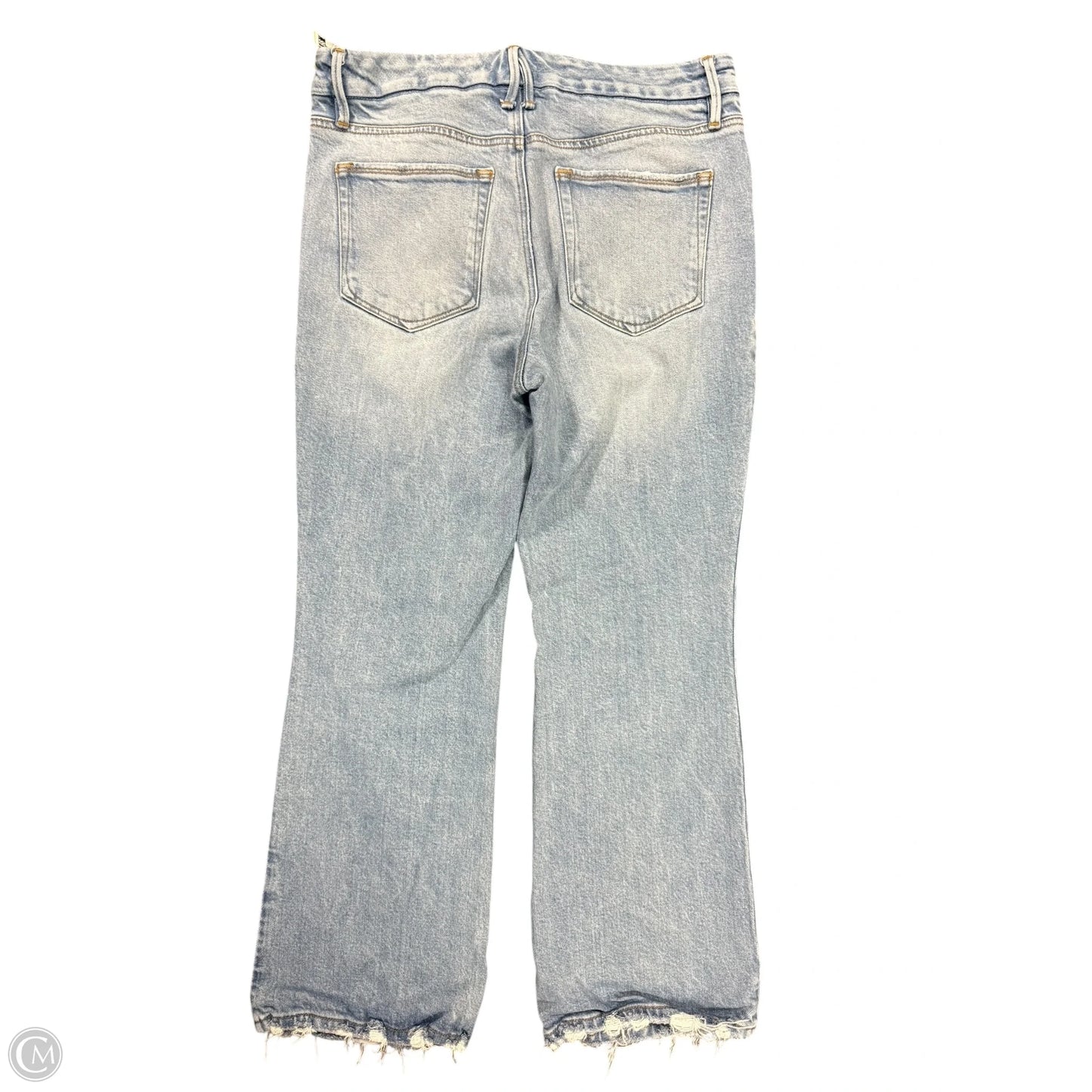 Jeans Straight By Good American In Blue Denim, Size: 8