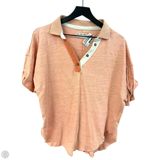 Top Short Sleeve By We The Free In Peach, Size: S