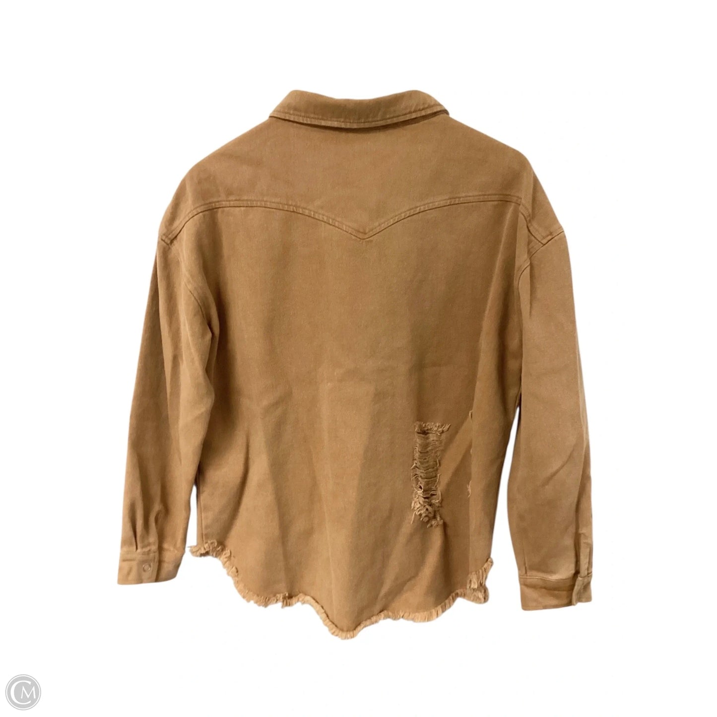 Blouse Long Sleeve By Blue B In Yellow, Size: M