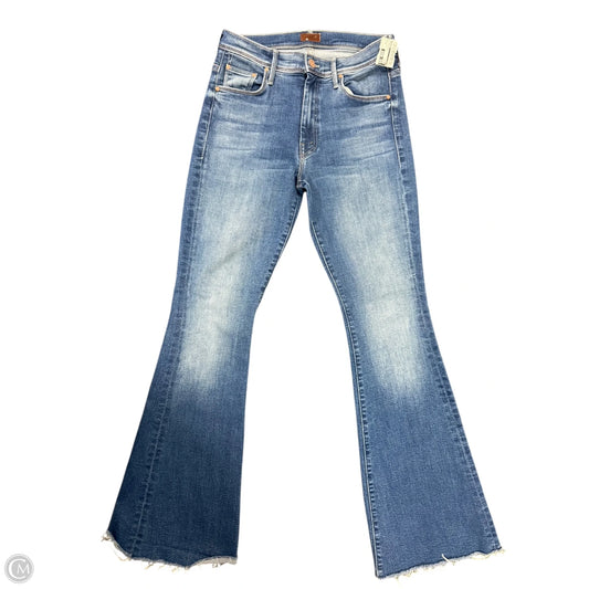 Jeans Flared By Mother In Blue Denim, Size: 6