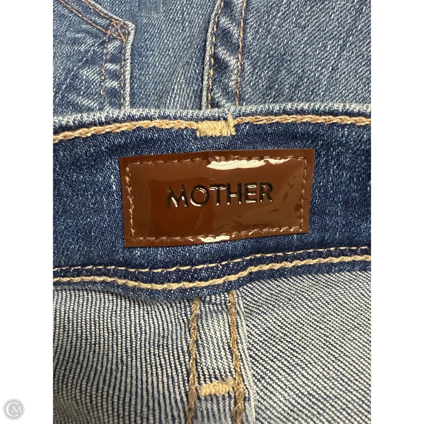 Jeans Flared By Mother In Blue Denim, Size: 6