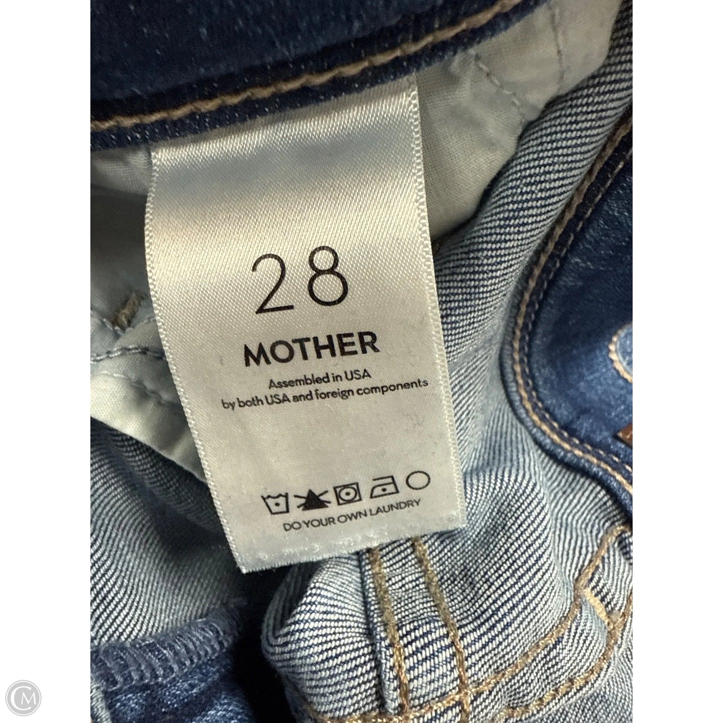 Jeans Flared By Mother In Blue Denim, Size: 6