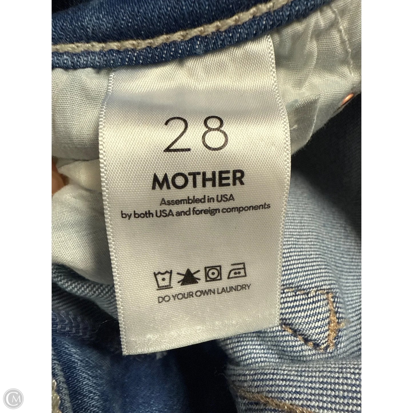 Jeans Flared By Mother In Blue Denim, Size: 6