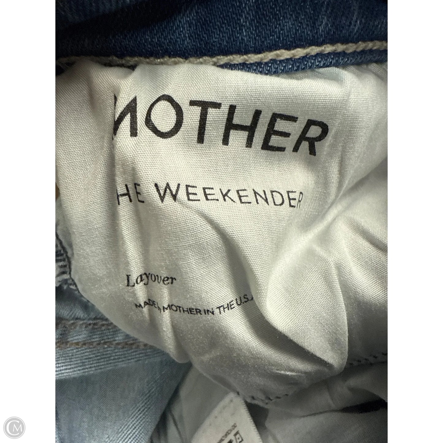 Jeans Flared By Mother In Blue Denim, Size: 6