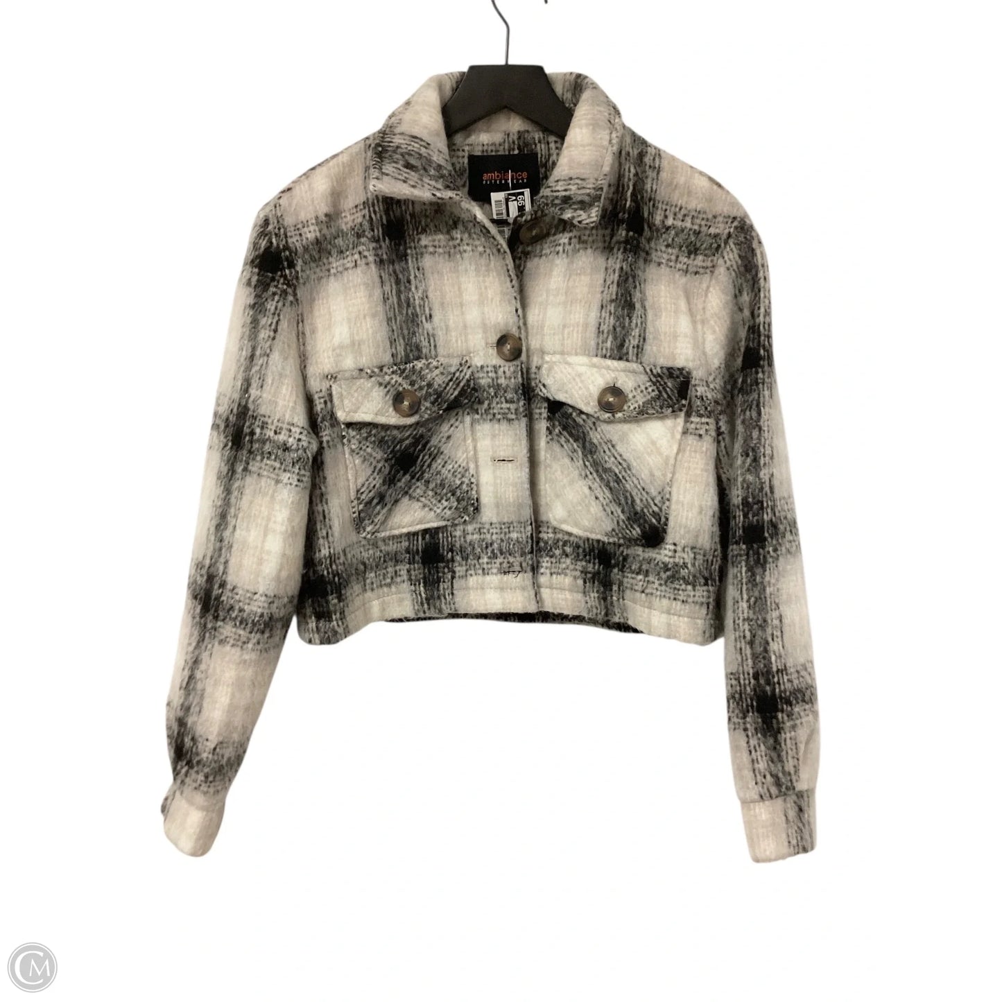 Jacket Shirt By Clothes Mentor In Plaid Pattern, Size: M