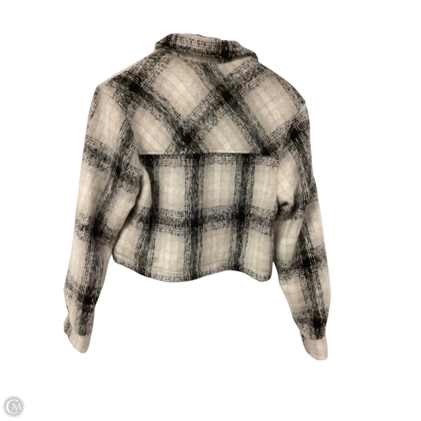Jacket Shirt By Clothes Mentor In Plaid Pattern, Size: M