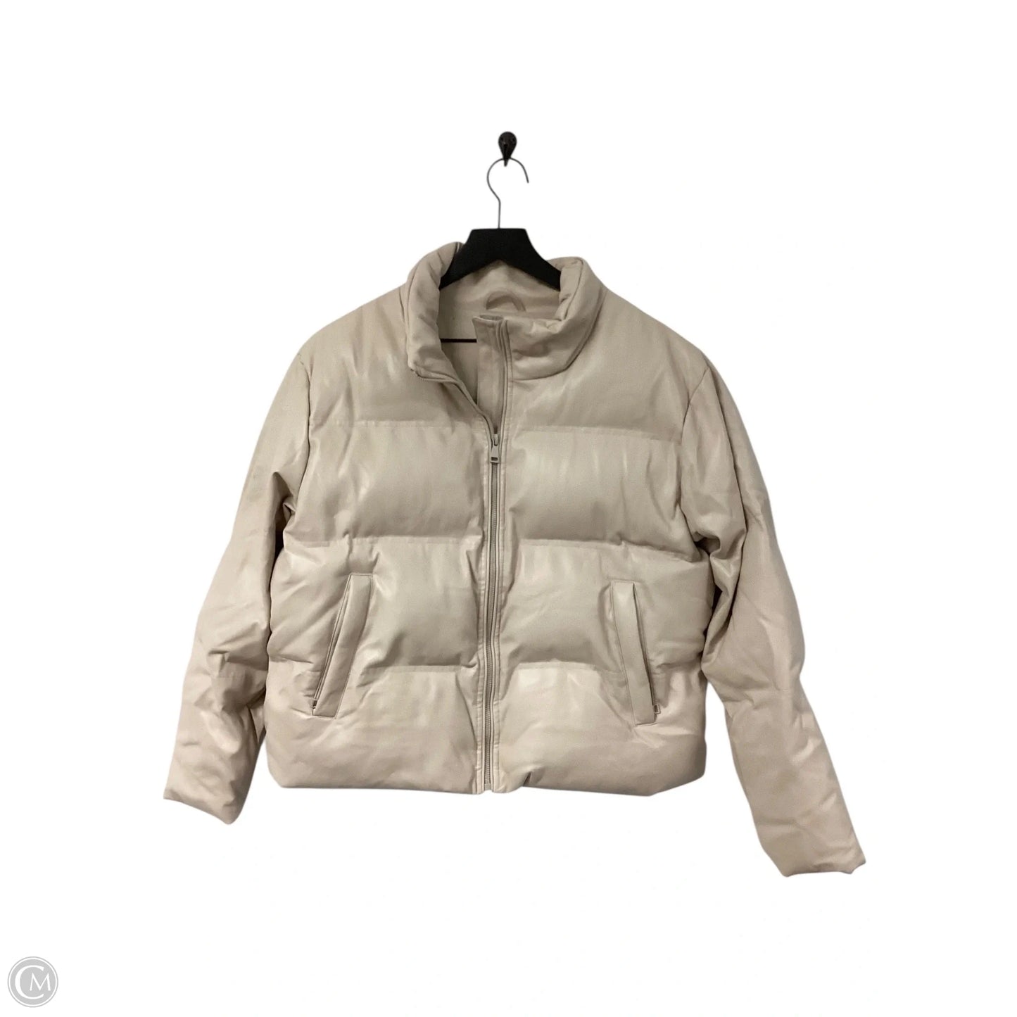 Coat Puffer & Quilted By Wishlist In Tan, Size: M