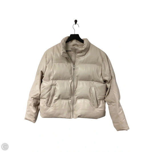 Coat Puffer & Quilted By Wishlist In Tan, Size: M