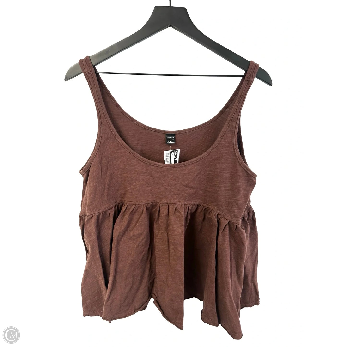 Top Sleeveless By Shein In Brown, Size: M