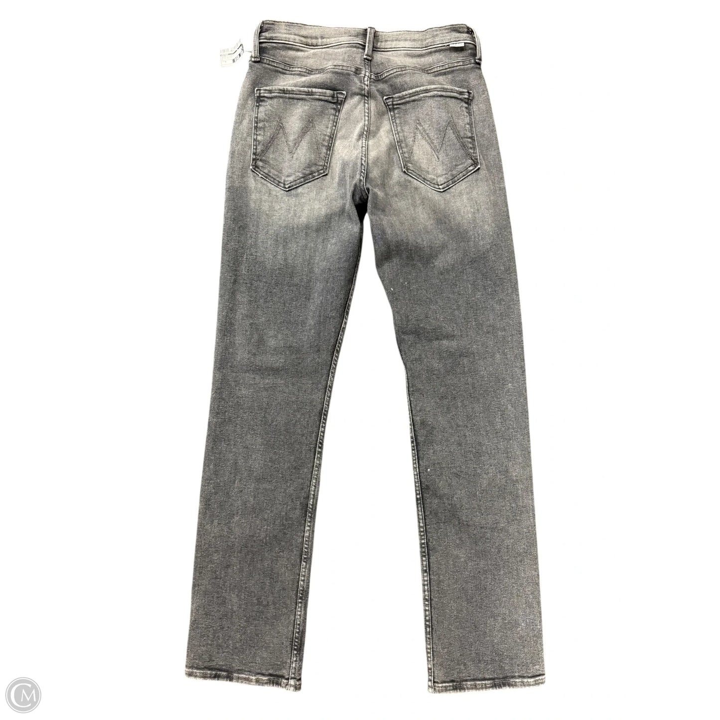 Jeans Straight By Mother In Black Denim, Size: 8
