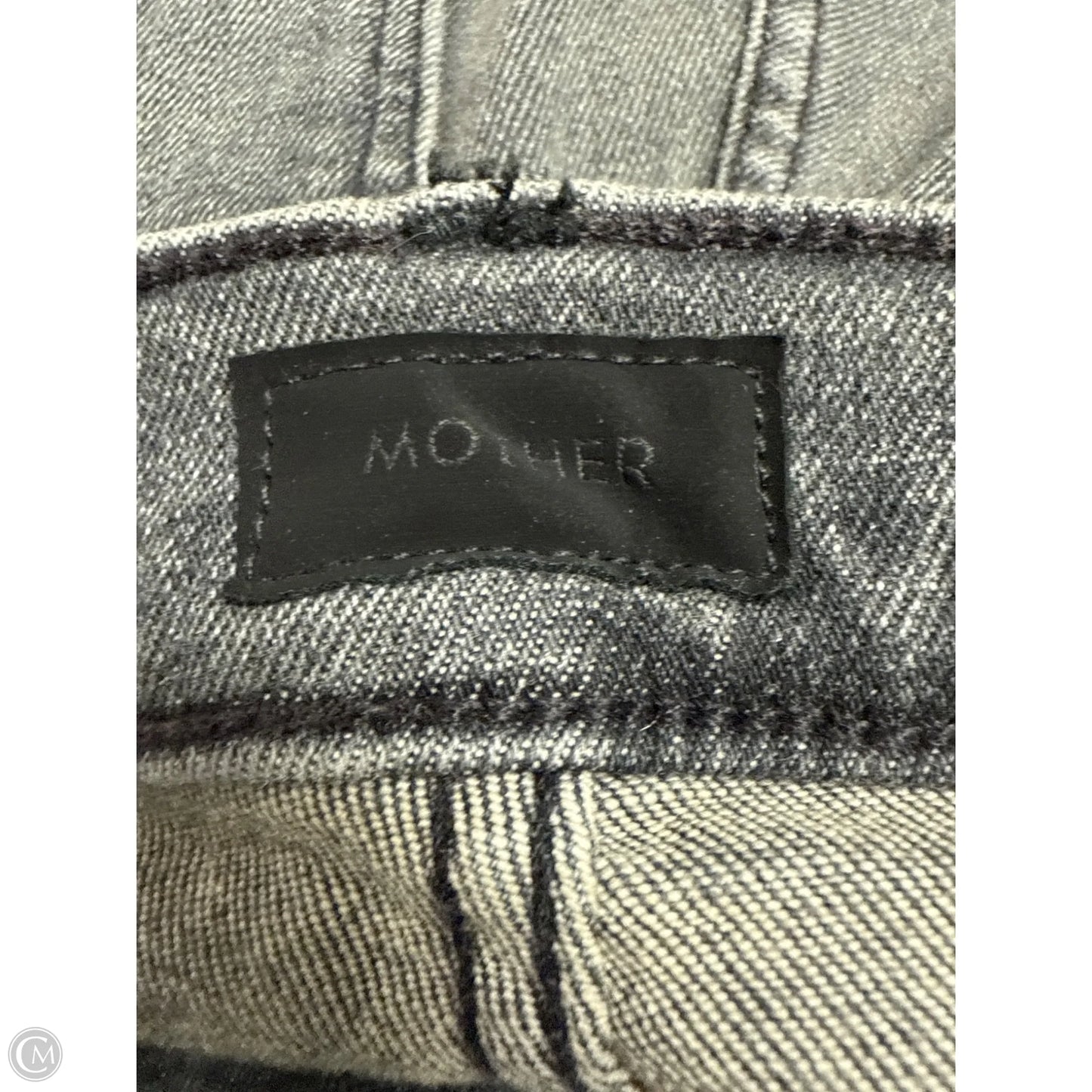 Jeans Straight By Mother In Black Denim, Size: 8
