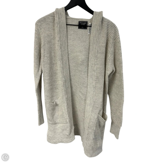 Sweater Cardigan By Abercrombie And Fitch In Grey & White, Size: S