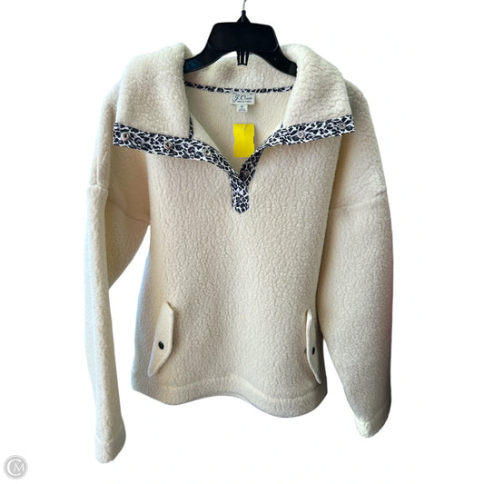 Coat Faux Fur & Sherpa By J. Crew In Cream, Size: M