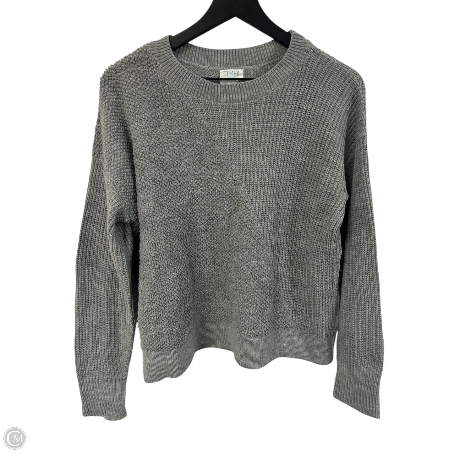 Sweater By Time And Tru In Grey, Size: L