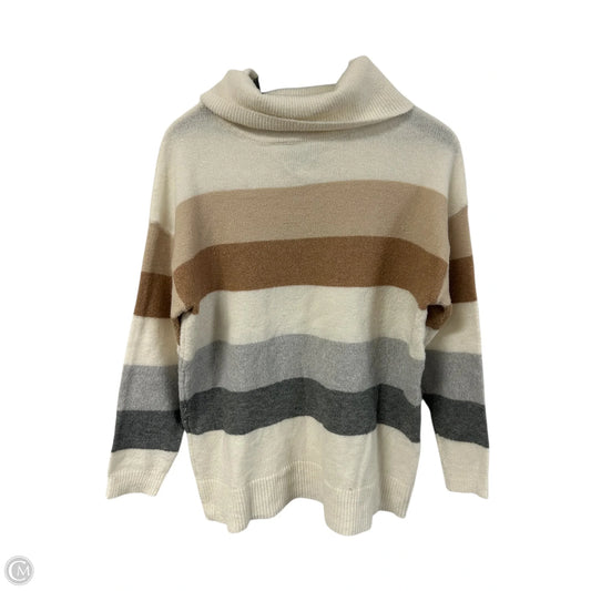 Sweater By Staccato In Tan & White, Size: M