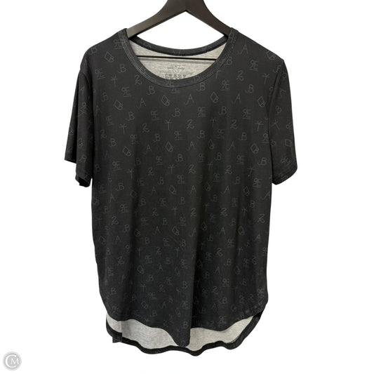 Top Short Sleeve By Crazy Train In Black, Size: L