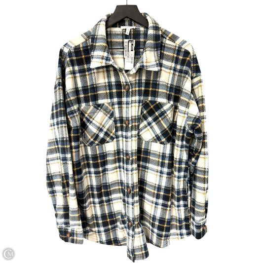 Jacket Shirt By Maurices In Plaid Pattern, Size: Xl