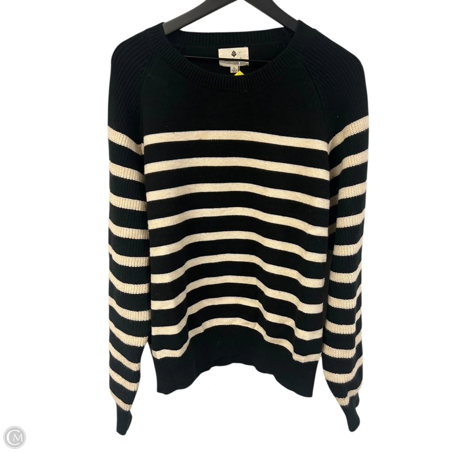 Sweater By Clothes Mentor In Black & Cream, Size: Xl