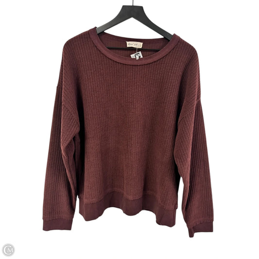 Sweater By New In In Maroon, Size: L