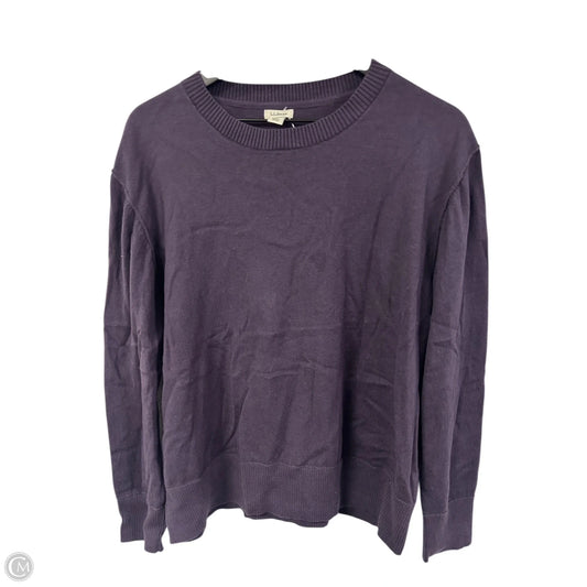 Sweater By L.l. Bean In Purple, Size: Xl